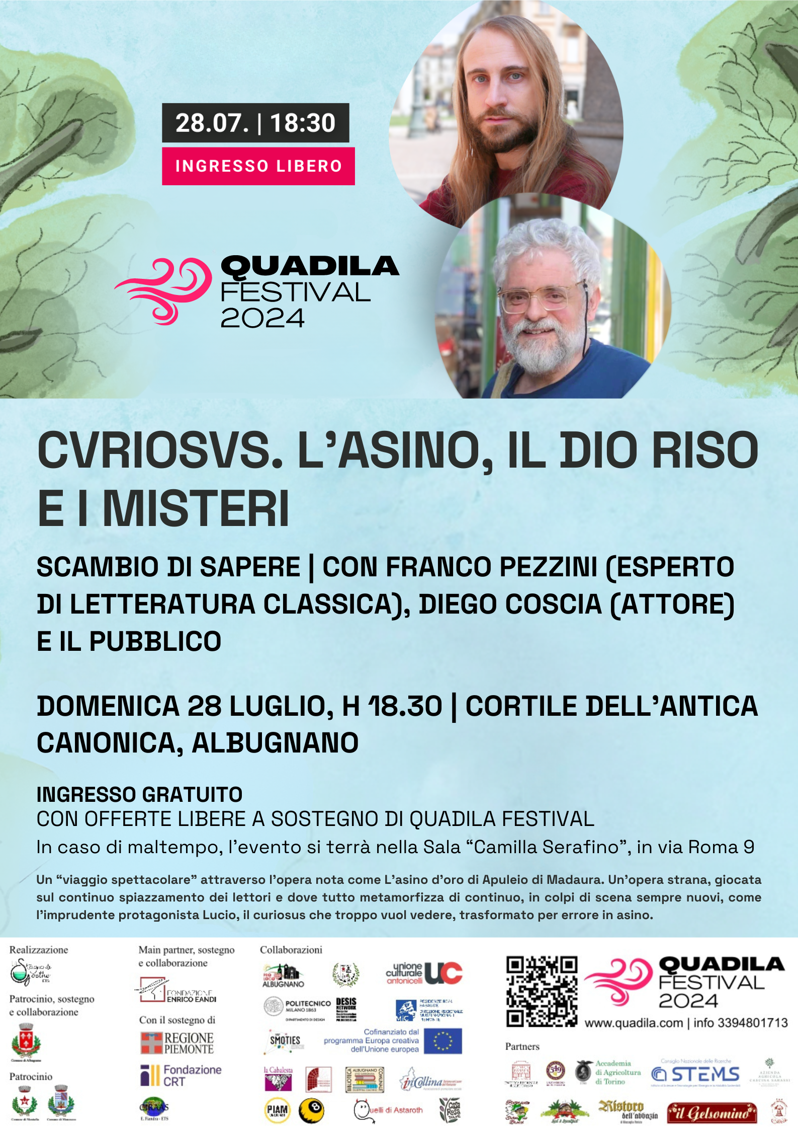 19 - DOMENICA 28 LUGLIO, H 18.30  CORTILE DELL’ANTICA CANONICA, ALBUGNANO (1)