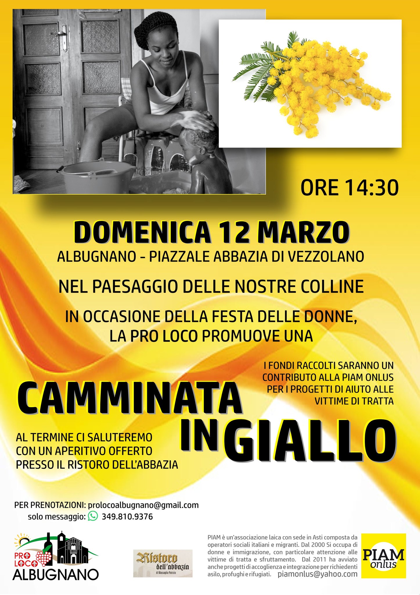 Camminata in giallo