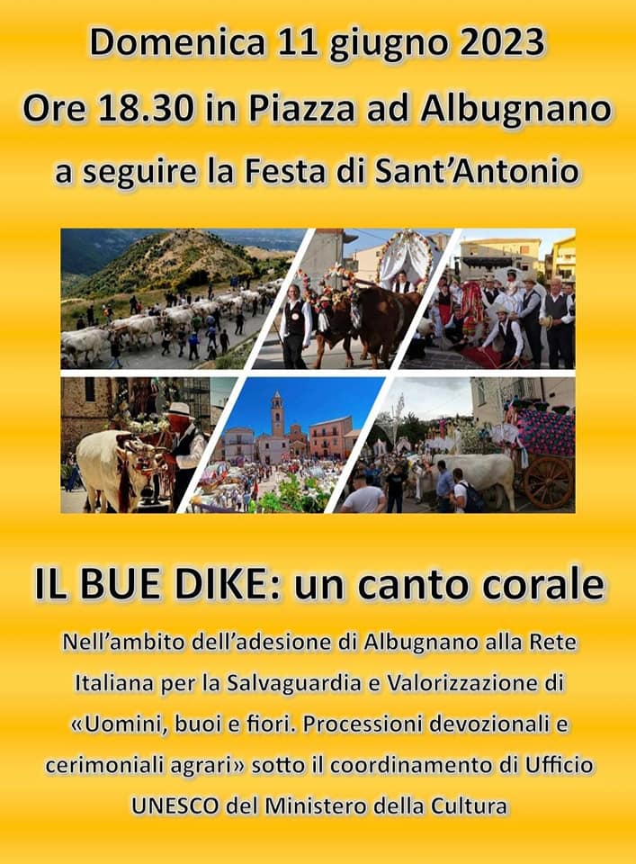 Il bue dike un canto corale