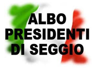 Avviso per iscrizione presidente di seggio elettorale